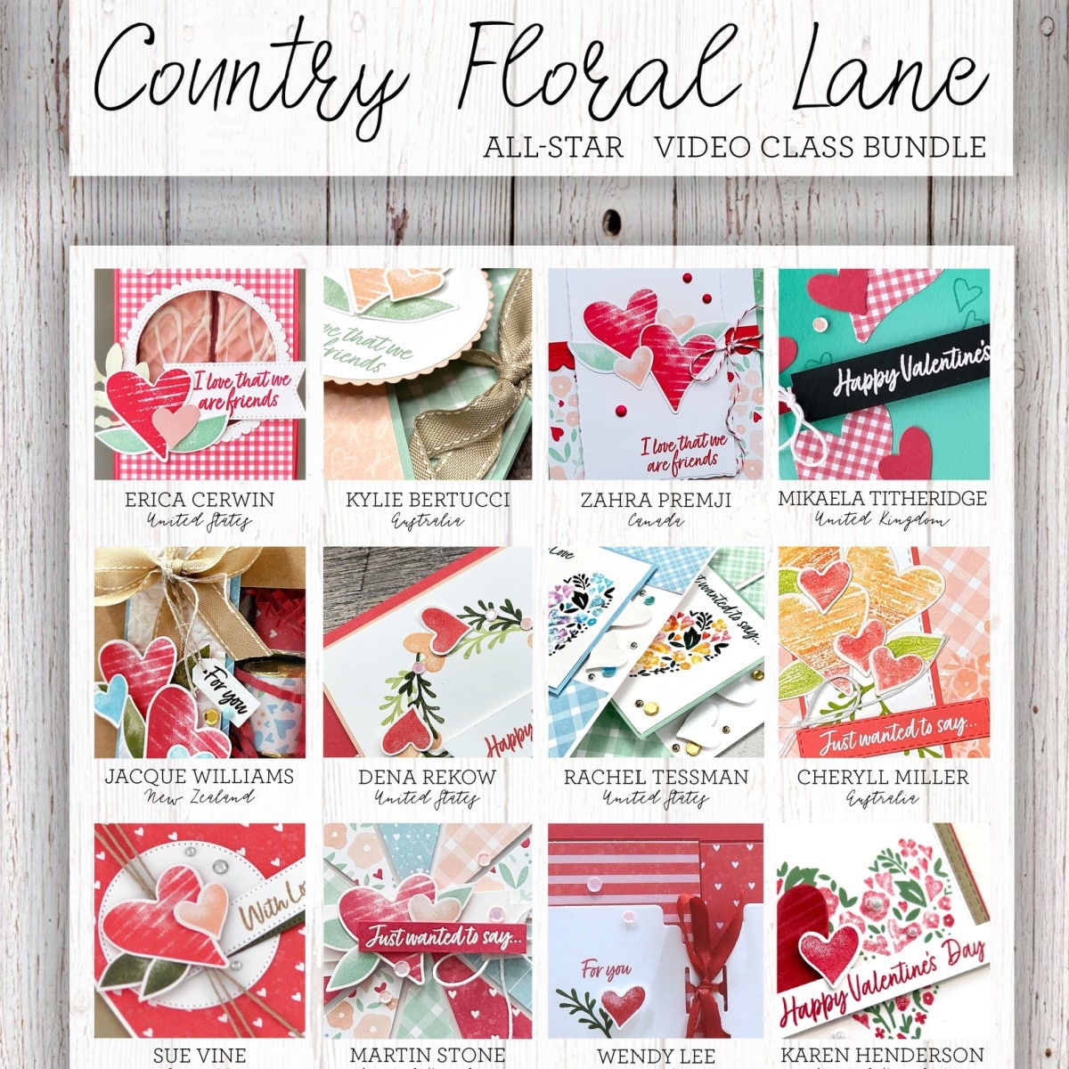 Country Floral Lane Video Class