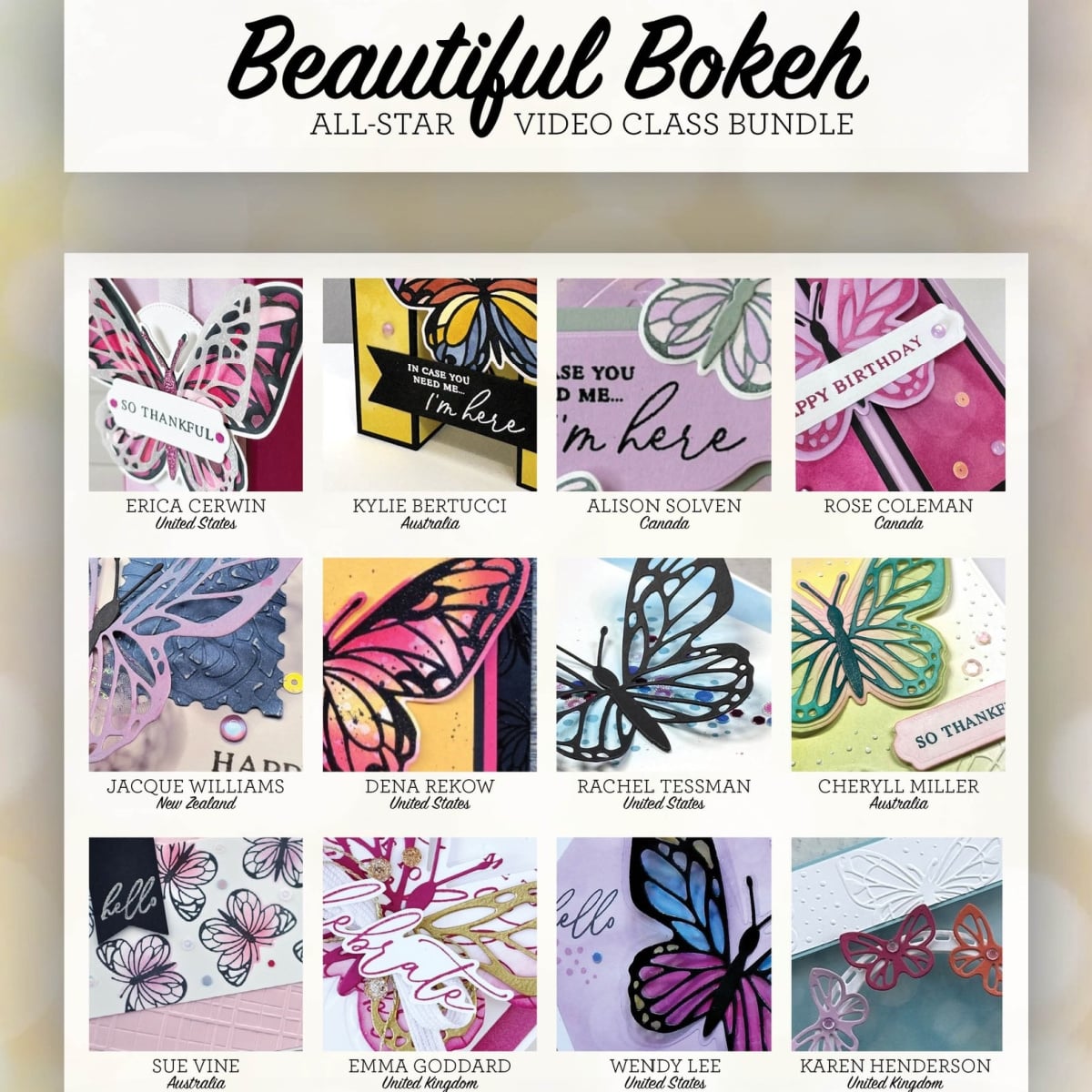 Beautiful Bokeh (Butterflies) 12 Project Video Class