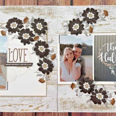 Simply Zinnias Love Layout Cutting and Instruction Guide