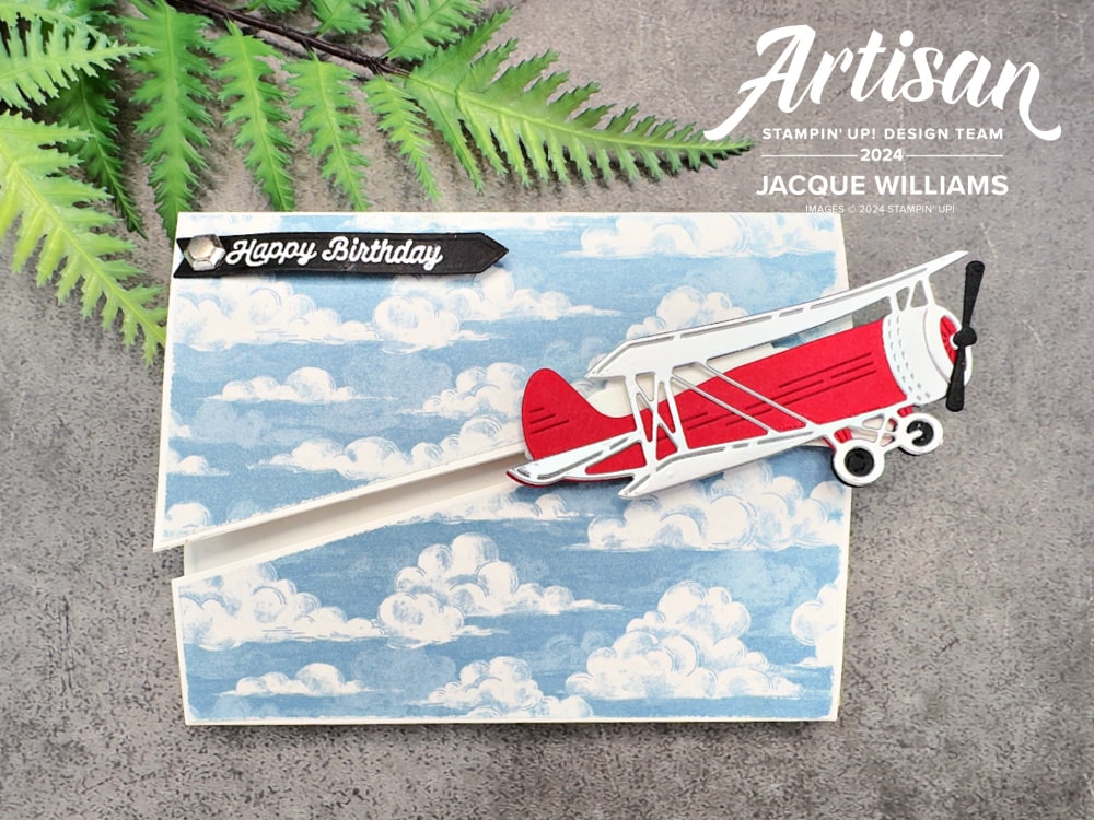 Adventurous Sky Diagonal Sliding Card