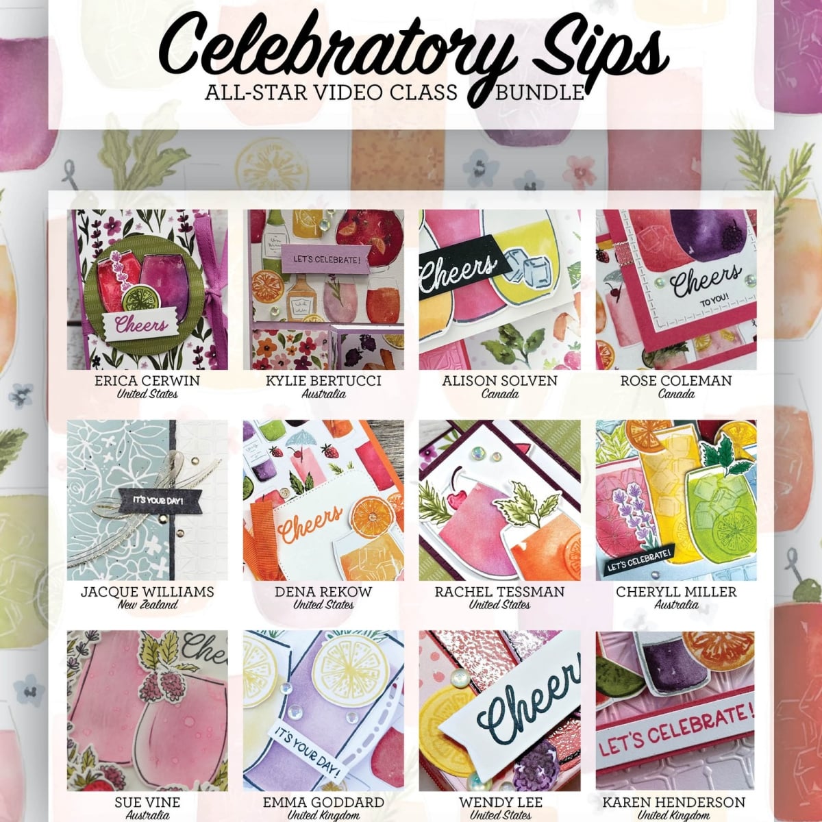 Celebratory Sips 12 Project Video Class