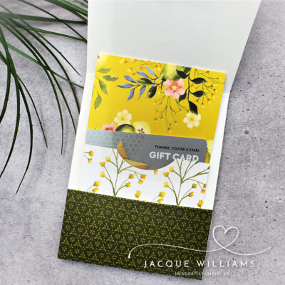 Pull Up Gift Card Holder