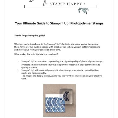 Your Ultimate Guide to Photopolymer Stamps