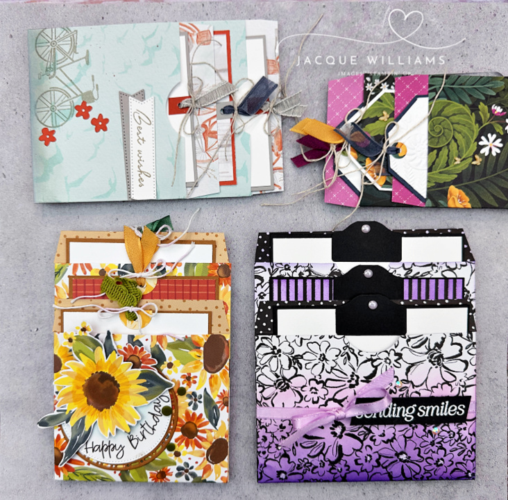 Triple Pocket Tag Fun Fold Card Template