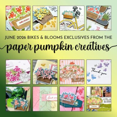 Bikes and Blooms Paper Pumpkin Creatives Tutorial Bundle - June 2026